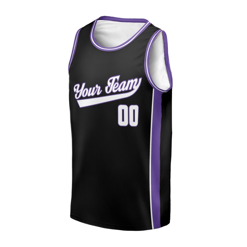 Personalized Sacramento Kings Basketball Jersey - Black Swingman Player Icon Style, Custom Name & Number-3