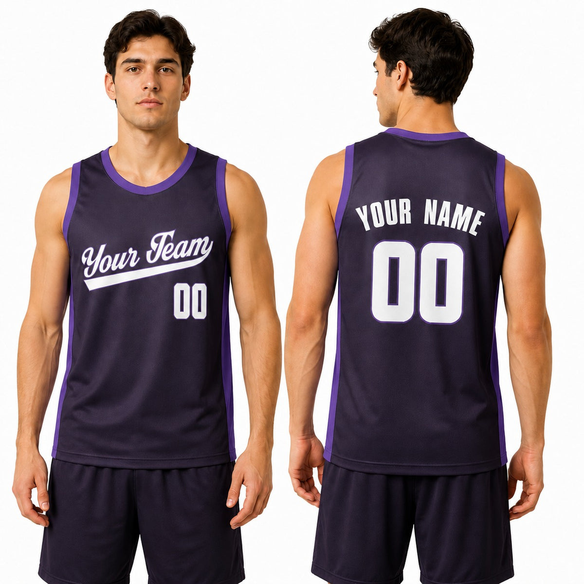 Personalized Sacramento Kings Basketball Jersey - Purple Fast Break Player Statement Style, Custom Name & Number-1