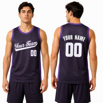 Personalized Sacramento Kings Basketball Jersey - Purple Fast Break Player Statement Style, Custom Name & Number-1