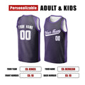Personalized Sacramento Kings Basketball Jersey - Purple Fast Break Player Statement Style, Custom Name & Number-2