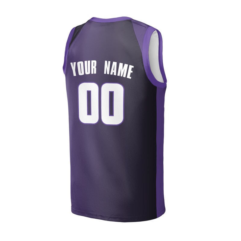 Personalized Sacramento Kings Basketball Jersey - Purple Fast Break Player Statement Style, Custom Name & Number-4