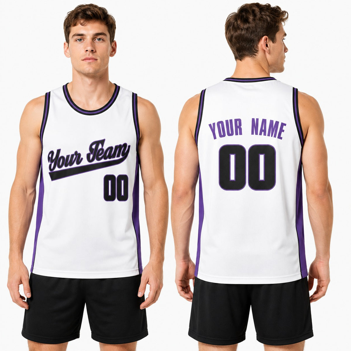 Personalized Sacramento Kings Basketball Jersey - White Swingman Association Style, Custom Name & Number-1