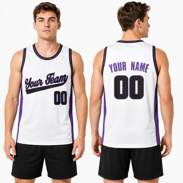 Personalized Sacramento Kings Basketball Jersey - White Swingman Association Style, Custom Name & Number-1