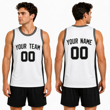 Personalized San Antonio Basketball Jersey - White Swingman Association Style, Custom Name & Number-1