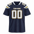 Personalized San Diego Chargers Football Jersey – Navy Gridiron Classics Style, Custom Name Patch, Team Name, Number & Logo-3