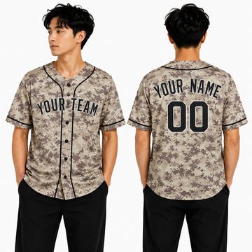 Personalized San Diego Padres Baseball Jersey - Camo USMC Alternate Style, Custom Name & Number-1