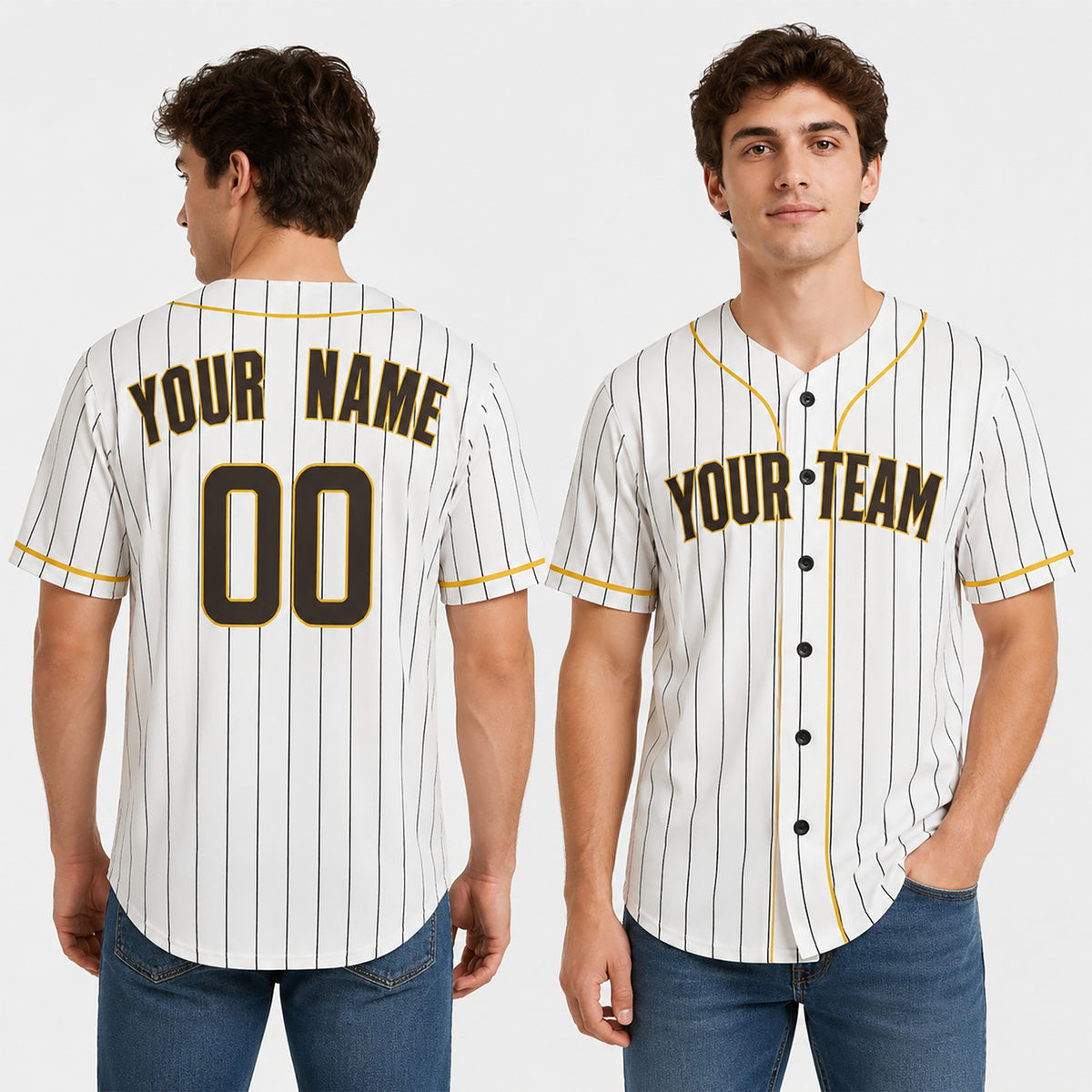 Personalized San Diego Padres Baseball Jersey - White Alternate Style, Custom Name & Number-1
