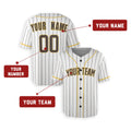 Personalized San Diego Padres Baseball Jersey - White Alternate Style, Custom Name & Number-2