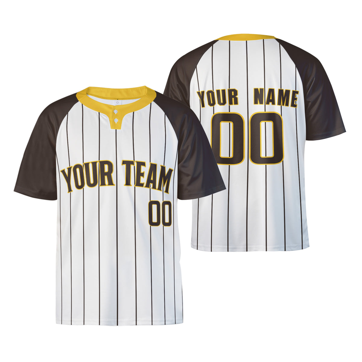 Personalized San Diego Padres Two-Button Baseball Jersey - Alternate Style, Custom Name & Number-3