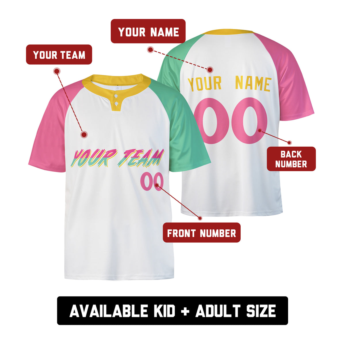 Personalized San Diego Padres Two-Button Baseball Jersey - City Connect Style, Custom Name & Number-2
