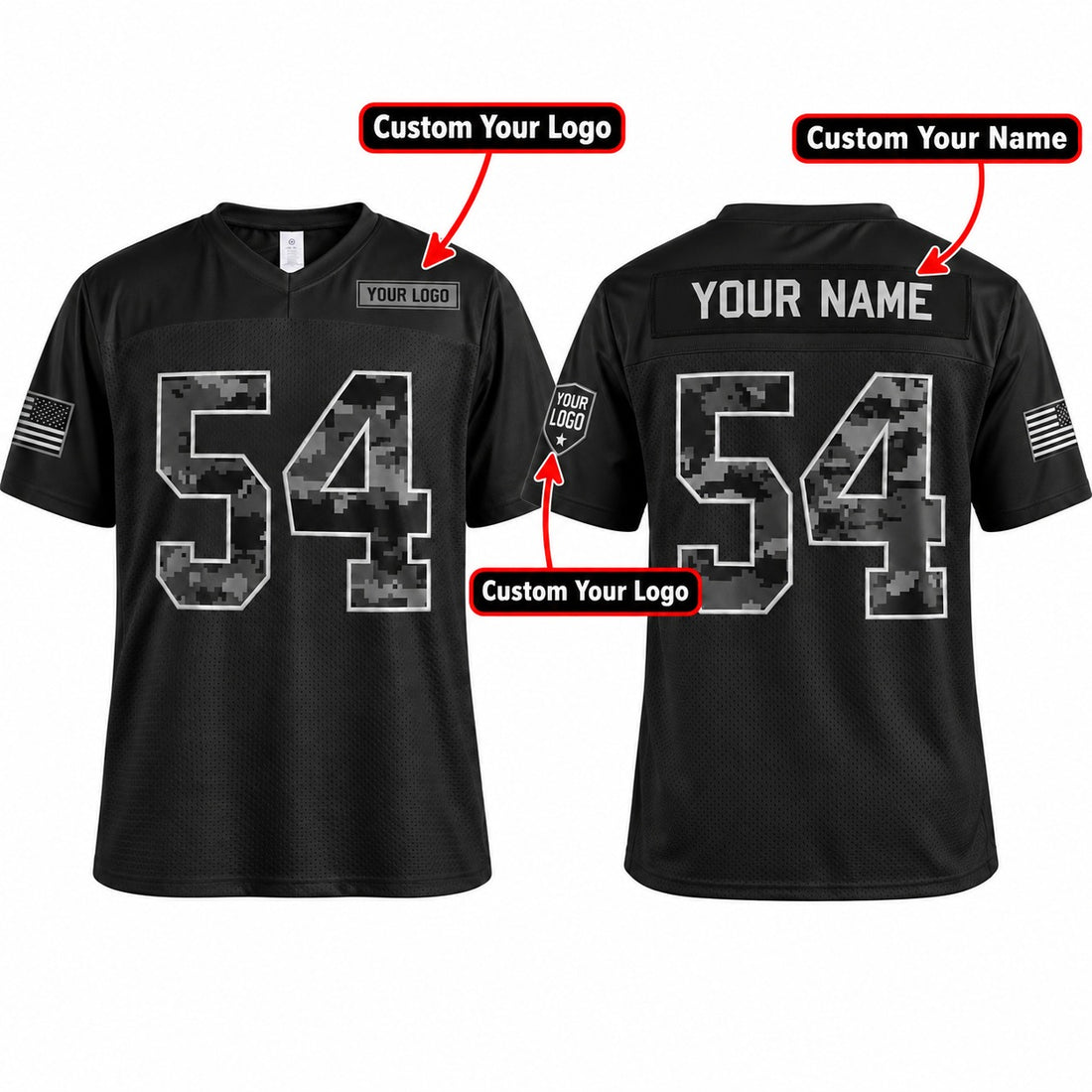 Personalized San Francisco 49ers 2026 Salute to Service Football Jersey – Black, Custom Name Patch, Team Name, Number & Logo-1