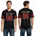 Personalized San Francisco 49ers Football Jersey - Black 2025 Rivalries Style, Custom Name & Number-1