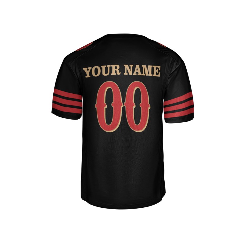 Personalized San Francisco 49ers Football Jersey - Black 2025 Rivalries Style, Custom Name & Number-5