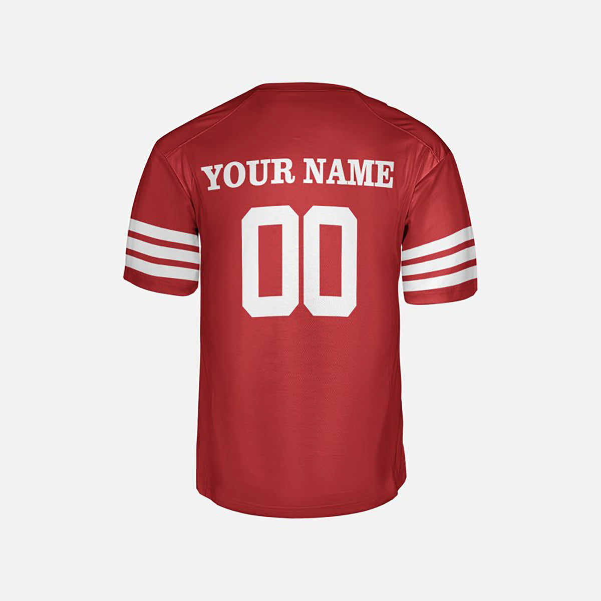Personalized San Francisco 49ers Football Jersey - Scarlet Fan Style, Custom Name & Number-4