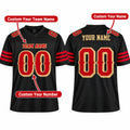 Personalized San Francisco 49ers Football Jersey – Black Rivalries Limited Style, Custom Name Patch, Team Name, Number & Logo-2