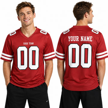 Personalized San Francisco 49ers Football Jersey – Maroon 80th Anniversary Alternate Style, Custom Name & Number-1