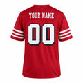 Personalized San Francisco 49ers Football Jersey – Scarlet 80th Anniversary Alternate Style, Custom Name Patch, Team Name, Number & Logo-4