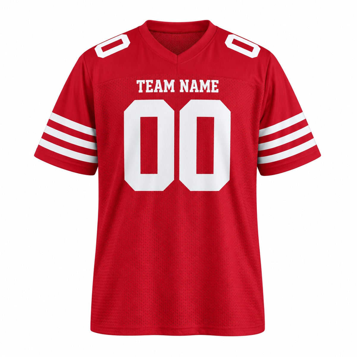 Personalized San Francisco 49ers Football Jersey – Scarlet Style, Custom Name Patch, Team Name, Number & Logo-3