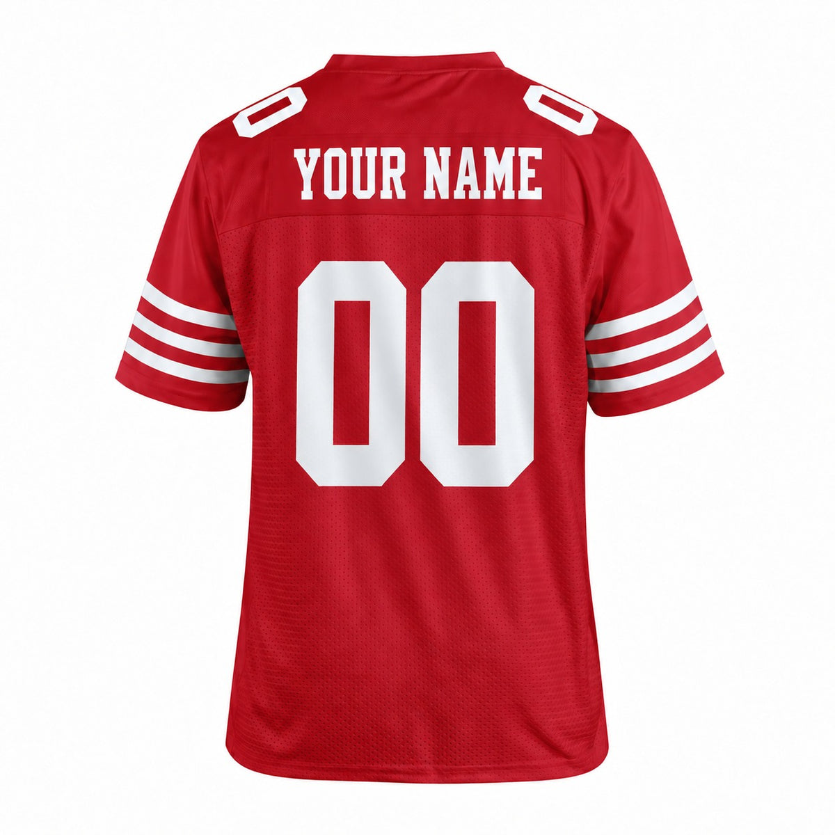 Personalized San Francisco 49ers Football Jersey – Scarlet Style, Custom Name Patch, Team Name, Number & Logo-4