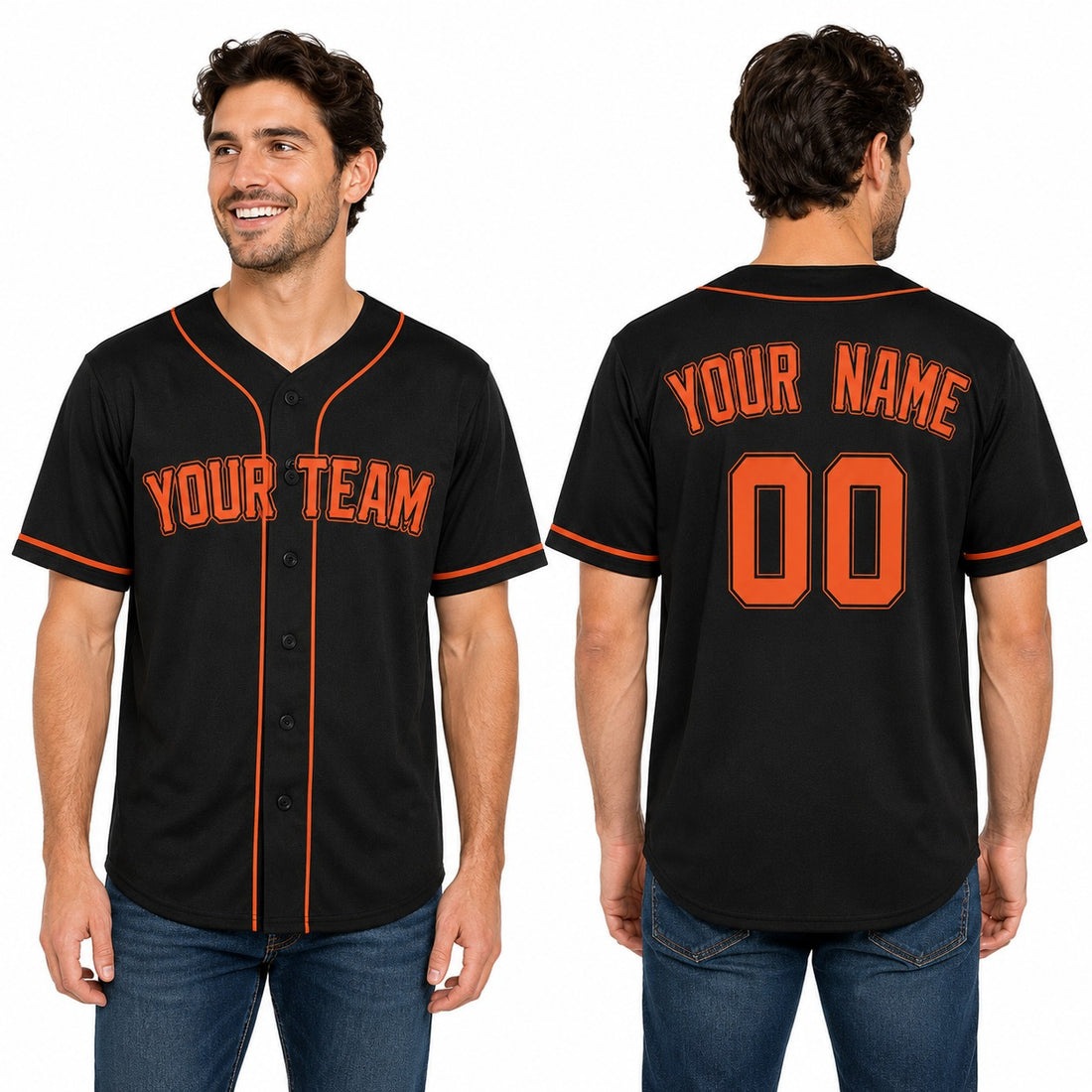 Personalized San Francisco Giants Baseball Jersey - Black Home Style, Custom Name & Number-1