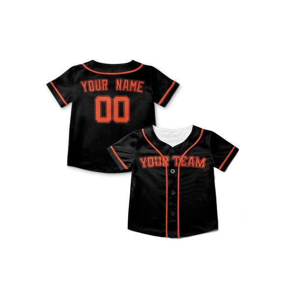 Personalized San Francisco Giants Baseball Jersey - Black Home Style, Custom Name & Number-8