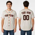 Personalized San Francisco Giants Baseball Jersey - Cream Home Style, Custom Name & Number-1