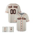 Personalized San Francisco Giants Baseball Jersey - Cream Home Style, Custom Name & Number-5