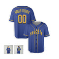Personalized Seattle Mariners Baseball Jersey - Blue City Connect Style, Custom Name & Number-5