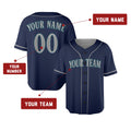 Personalized Seattle Mariners Baseball Jersey - Navy Alternate Style, Custom Name & Number-2