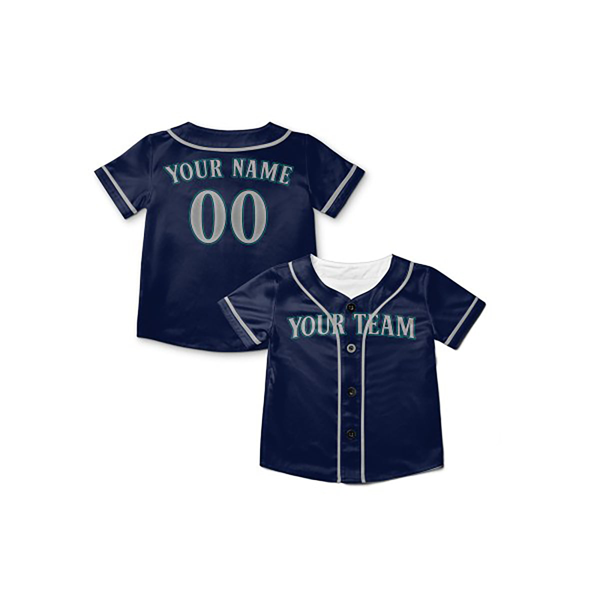 Personalized Seattle Mariners Baseball Jersey - Navy Alternate Style, Custom Name & Number-8