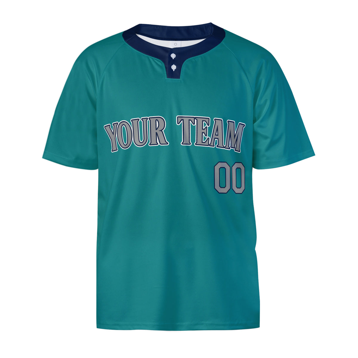 Personalized Seattle Mariners Two-Button Baseball Jersey - Alternate Style, Custom Name & Number-4