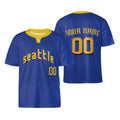 Personalized Seattle Mariners Two-Button Baseball Jersey - City Connect Style, Custom Name & Number-3