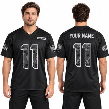 Personalized Seattle Seahawks 2026 Salute to Service Football Jersey – Black, Custom Name Patch, Team Name, Number & Logo-1