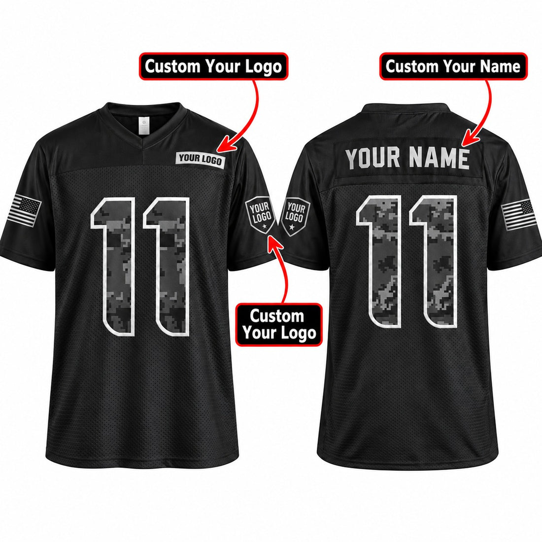 Personalized Seattle Seahawks 2026 Salute to Service Football Jersey – Black, Custom Name Patch, Team Name, Number & Logo-1