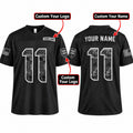 Personalized Seattle Seahawks 2026 Salute to Service Football Jersey – Black, Custom Name Patch, Team Name, Number & Logo-2