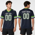 Personalized Seattle Seahawks Football Jersey - College Navy Retro Style, Custom Name & Number-1