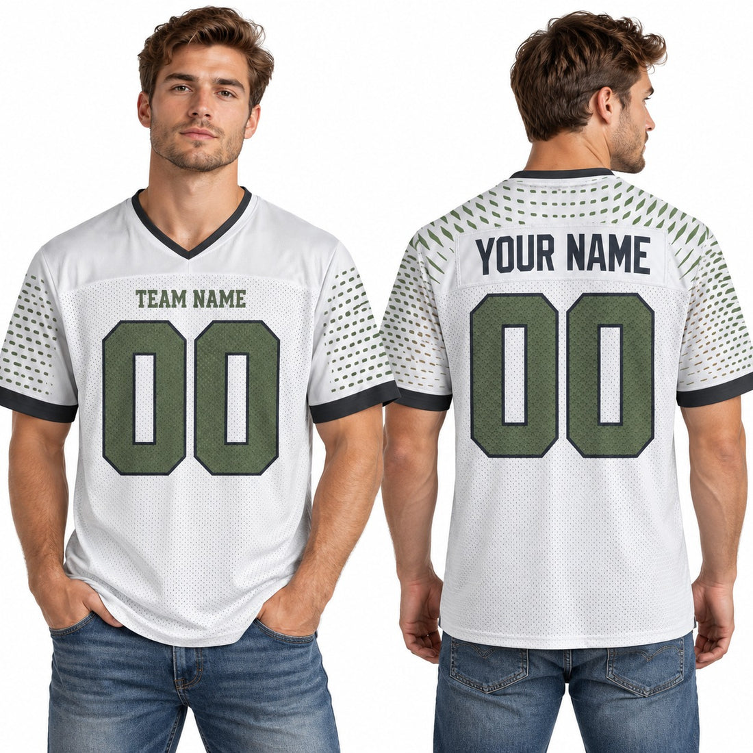 Personalized Seattle Seahawks Football Jersey – Gray Rivalries Style, Custom Name Patch, Team Name, Number & Logo-1