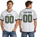 Personalized Seattle Seahawks Football Jersey – Gray Rivalries Style, Custom Name Patch, Team Name, Number & Logo-1