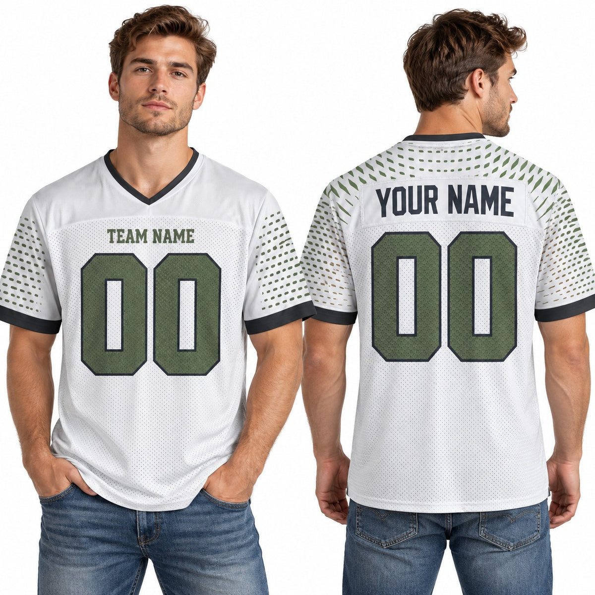 Personalized Seattle Seahawks Football Jersey – Gray Rivalries Style, Custom Name Patch, Team Name, Number & Logo-1