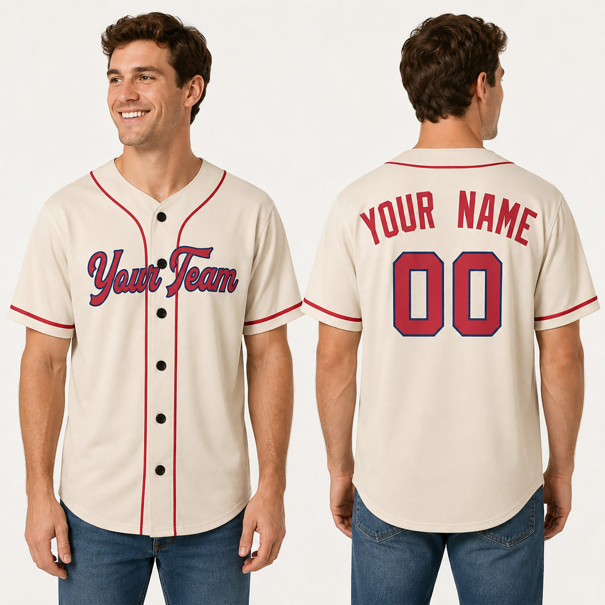 Personalized St. Louis Cardinals Baseball Jersey - Cream Alternate Style, Custom Name & Number-1