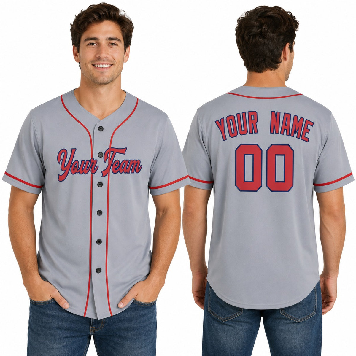 Personalized St. Louis Cardinals Baseball Jersey - Gray Away Style, Custom Name & Number-1