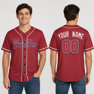 Personalized St. Louis Cardinals Baseball Jersey - Red Alternate Style, Custom Name & Number-1