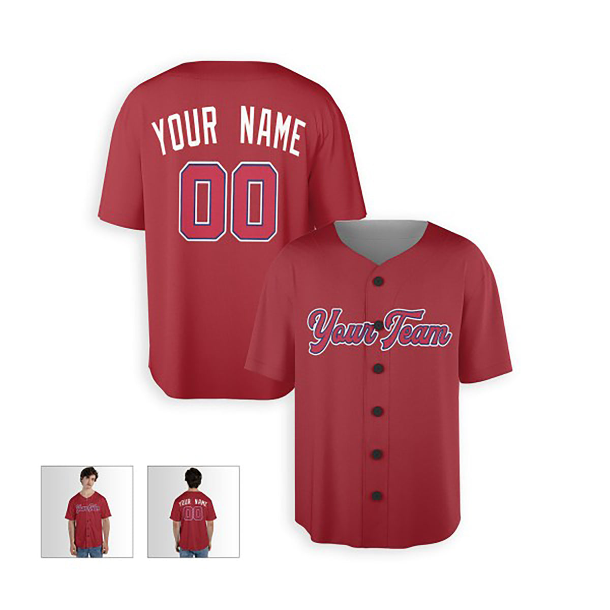 Personalized St. Louis Cardinals Baseball Jersey - Red Alternate Style, Custom Name & Number-4