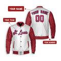 Personalized St. Louis Cardinals Varsity Jacket – White Red Alternate Style, Custom Name & Number-2