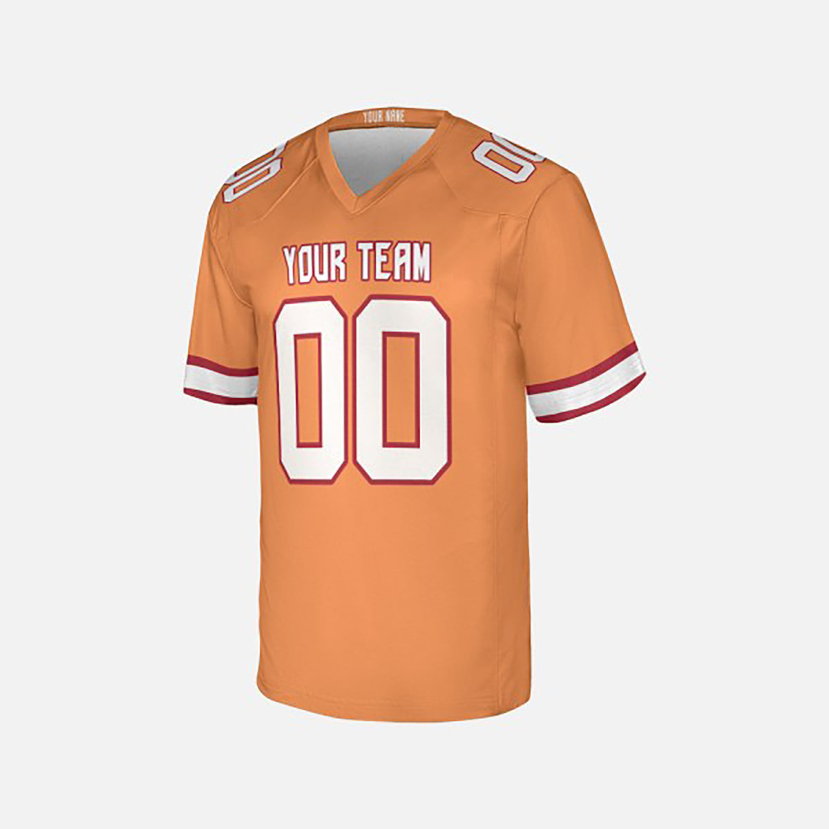 Personalized Tampa Bay Buccaneers Football Jersey - Orange Retro Style, Custom Name & Number-3