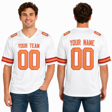 Personalized Tampa Bay Buccaneers Football Jersey - White 50th Season Game Style, Custom Name & Number-1