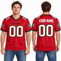 Personalized Tampa Bay Buccaneers Football Jersey – Red Vapor Elite Style, Custom Name Patch, Team Name, Number & Logo-1