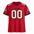 Personalized Tampa Bay Buccaneers Football Jersey – Red Vapor Elite Style, Custom Name Patch, Team Name, Number & Logo-3