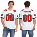 Personalized Tampa Bay Buccaneers Football Jersey – White Game Style, Custom Name Patch, Team Name, Number & Logo-1