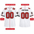 Personalized Tampa Bay Buccaneers Football Jersey – White Game Style, Custom Name Patch, Team Name, Number & Logo-2